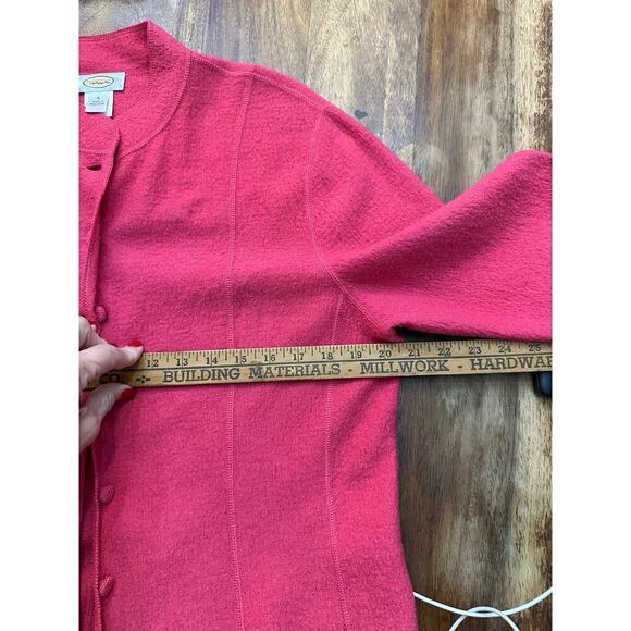 Talbots Women's Pink Button Front Cardigan Sweater Size Large 100% wool - Picture 8 of 8